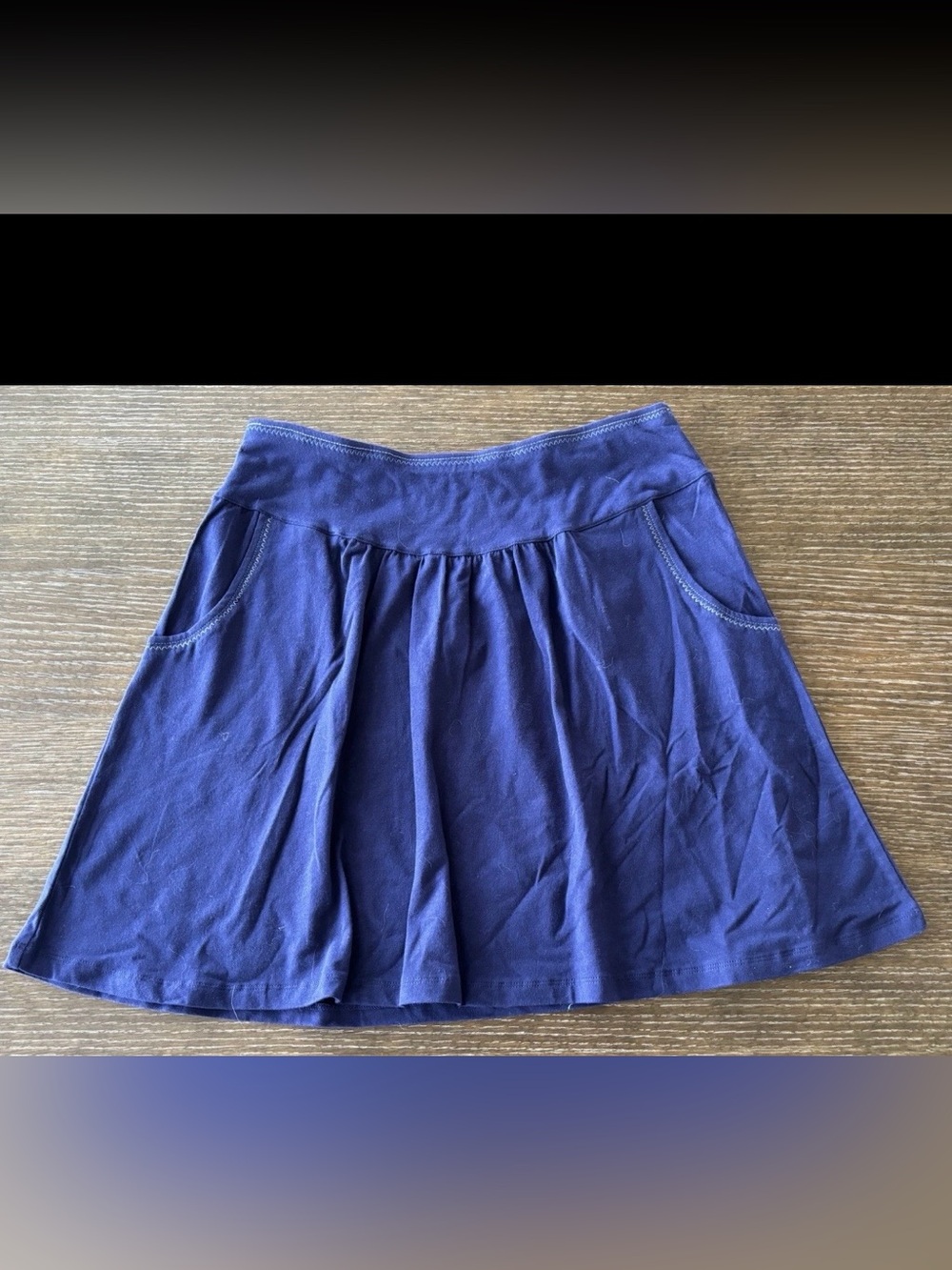 Title Nine Women's Navy Blue A-Line Skirt with Pockets